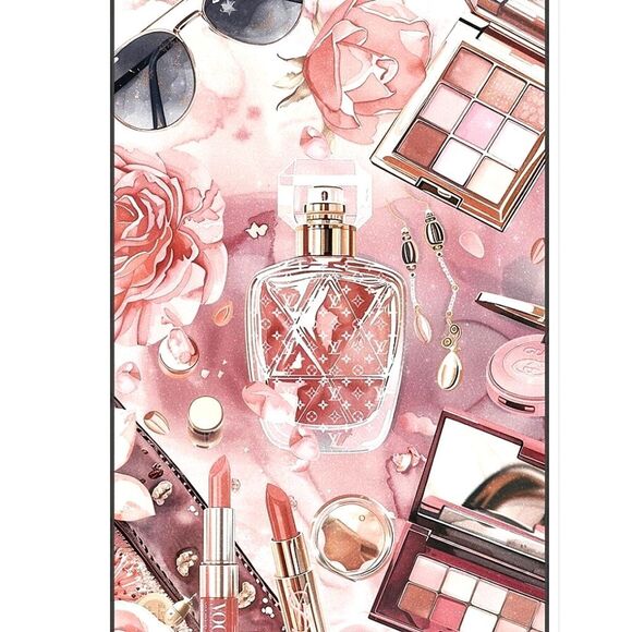 Design District Glam Sparkle Louis Vuitton Hand Embellished Framed Wall Decor - Picture 2 of 9